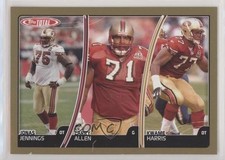 2007 Topps Total Gold Jonas Jennings Larry Allen Kwame Harris #163 HOF 9hx