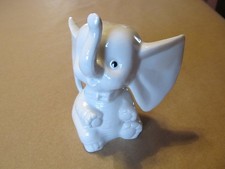VINTAGE ANTIQUE EDSIN JAPAN PORCELAIN WHITE BABY ELEPHANT FIGURINE