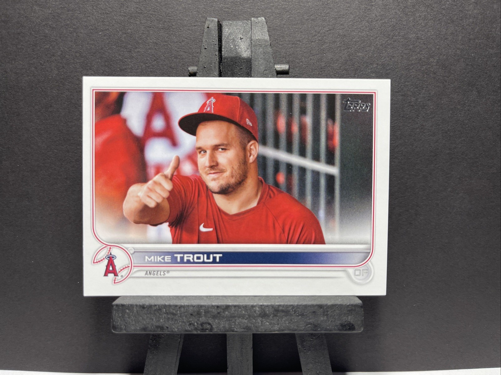 MIKE TROUT 2022 Topps Series 1 #27 SP Photo Image Variation Short Print Angels