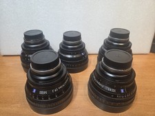 Zeiss CP.2 Set EF Mount 15mm T2.9, 25mm T2.1, 35mm T1.5, 50mm T1.5, 85mm T1.5