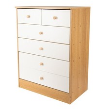 New Chest W/ 6 Drawers Of Drawers Bedside Cabinet Tall Wide Storage Bedroom Home