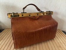 Vintage Leder Arzttasche, Tasche,Arzt/Hebamme