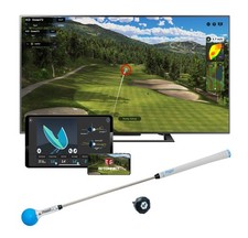 PHIGOLF2 Flex Home Golf Simulator 38,000 Courses Worldwide, E6 Compatible