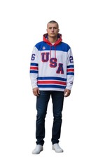 USA Hockey Shield 2026 Replica Jersey White Hoodie