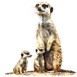 Meerkat Self Adhesive Vinyl Sticker