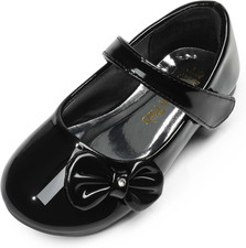 DREAM PAIRS Toddler Girls Mary Jane Flats with Bow for School Uniform, Size 6