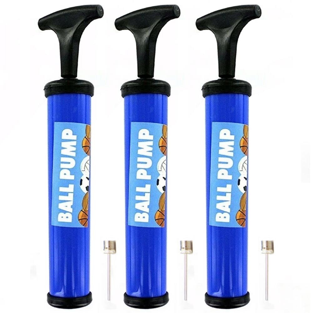 3 Pack Hand Air Pump with Needle Ball Inflator for Basketball Soccer Football