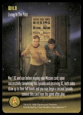 Living In The Past / Wild PROMO 1996 Fleer/SkyBox Star Trek The Card Game TCG