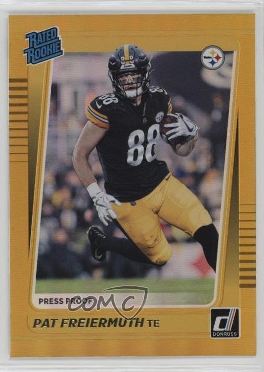 2021 Panini Donruss Rated Rookie Press Proof Premium Pat Freiermuth #281 0c4