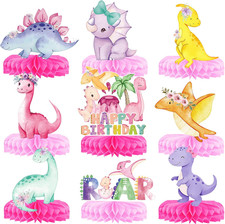 Girl Dinosaur Party Decorations - Pink Dinosaur Birthday Decorations Dino Table
