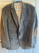 CHAPS Men's Brown Corduroy Elbow Patch Sports Coat Jacket Blazer Sz 50R Heritage
