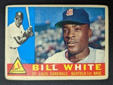 1960 Topps 355 Bill White St. Louis Cardinals Vg