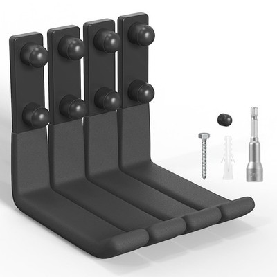 Heavy Duty Garage Hooks, 4 Inch Ladder Hooks for Garage Wall Ladder Hangers W...