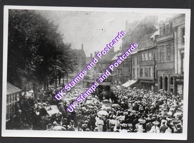 Northampton Eröffnung des neuen Straßenbahnsystems um 1900 - Foto siehe Scans