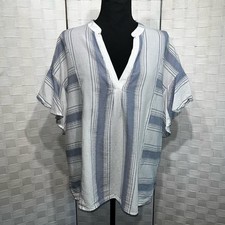Matilda Jane Blouse Womens Joanna Gaines Oversized Flutter Sleeve Top Size Small