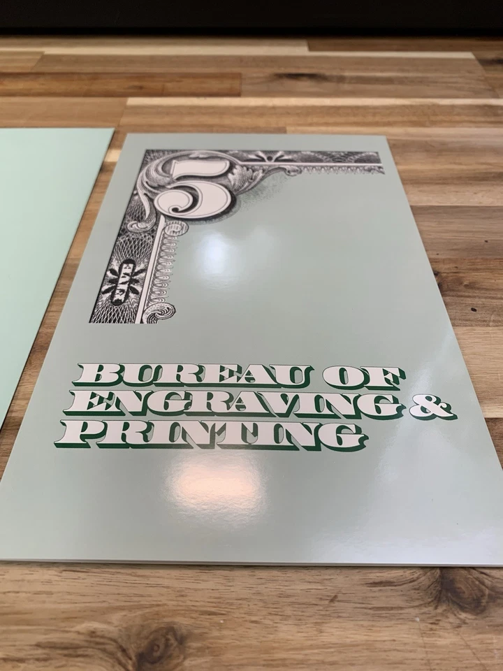 1995 $5 Dollar Uncut sheet, Boston FRB 1st-5 digits matching serial# Must See!!! - Image 4 of 4