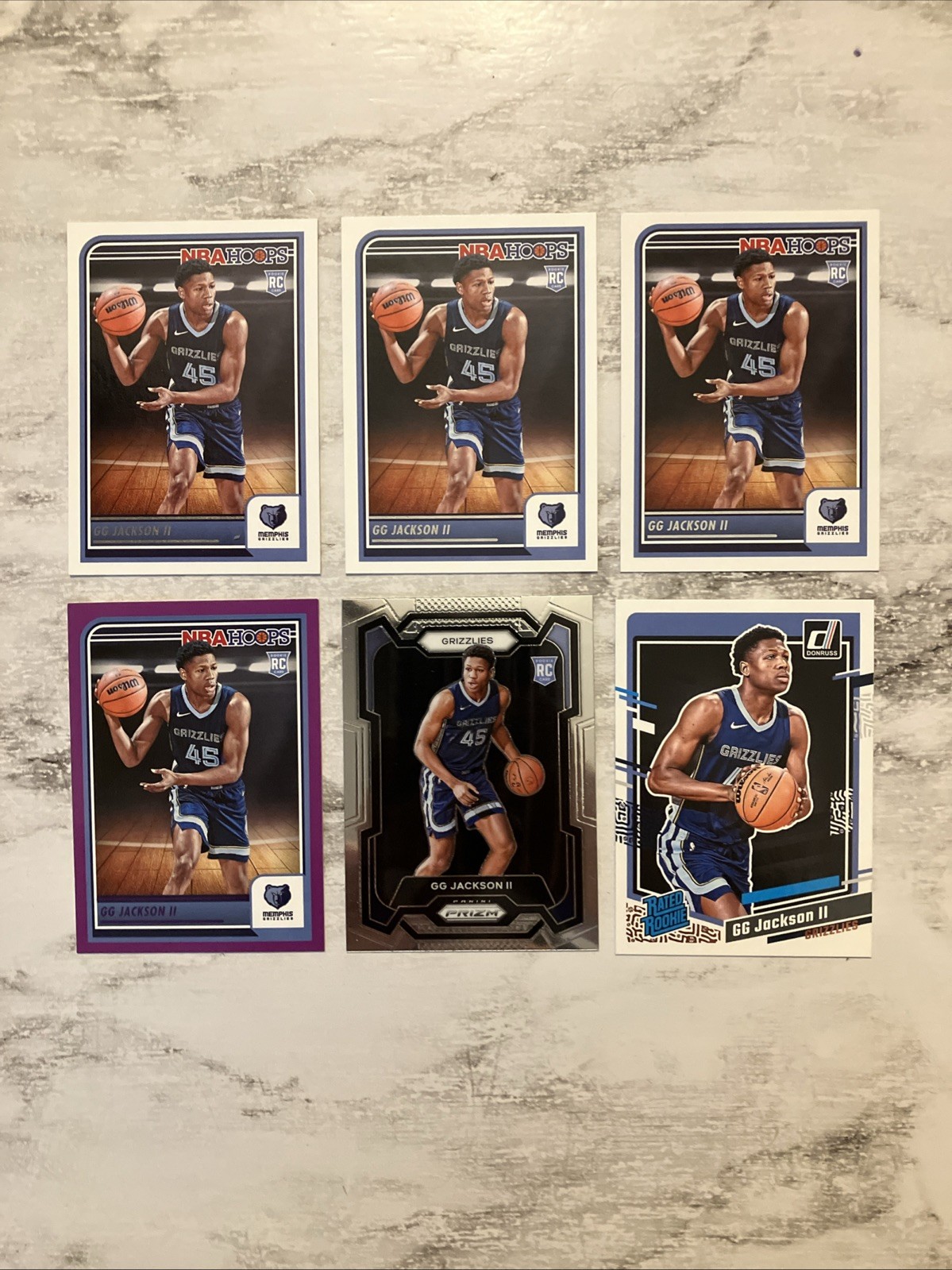 GG JACKSON II 6-Card RC Lot | 2023-24 Hoops Purple, Hoops, Prizm, Donruss