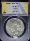 1928-S $1 Peace Silver Dollar ANACS AU 50 | VAM-12
