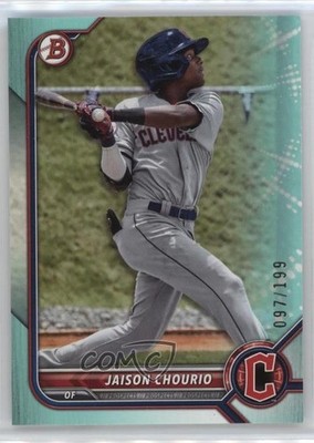 2022 Bowman Draft Aqua 97/199 Jaison Chourio #BD-189 0n64