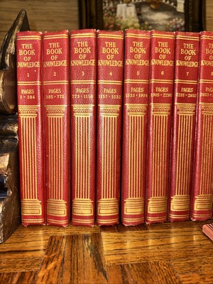 1943 The Book of Knowledge Children's Encyclopedia Vol 1-20