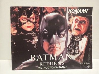 Batman Returns Instruction Booklet Manual Only  no game NES Nintendo
