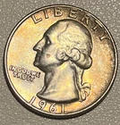 1961-D Washington Quarter 90% Silver Denver