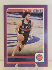 2023-24 Panini NBA Hoops CADE CUNNINGHAM PURPLE #188 Detroit Pistons