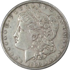 1890 Morgan Dollar VF Very Fine 90% Silver $1 US Coin Collectible