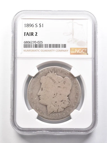 LOWBALL 1896-S Morgan Silver Dollar NGC Low Ball FR2 FR-2 Fair Pocket Piece *929