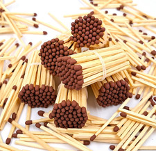 500pcs Light Brown tips wooden matches. Candle Gift Basket decor 4,7cm 1.85"