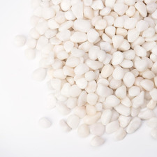 5 Lbs White Pebbles for Vases, 3/8" Small Plant Rocks for Pots Indoor, Decorativ