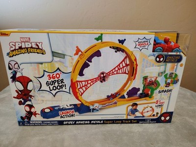 Marvel Spidey and Amazing Friends Spidey Amazing Metals Super Loop Track Set NEW