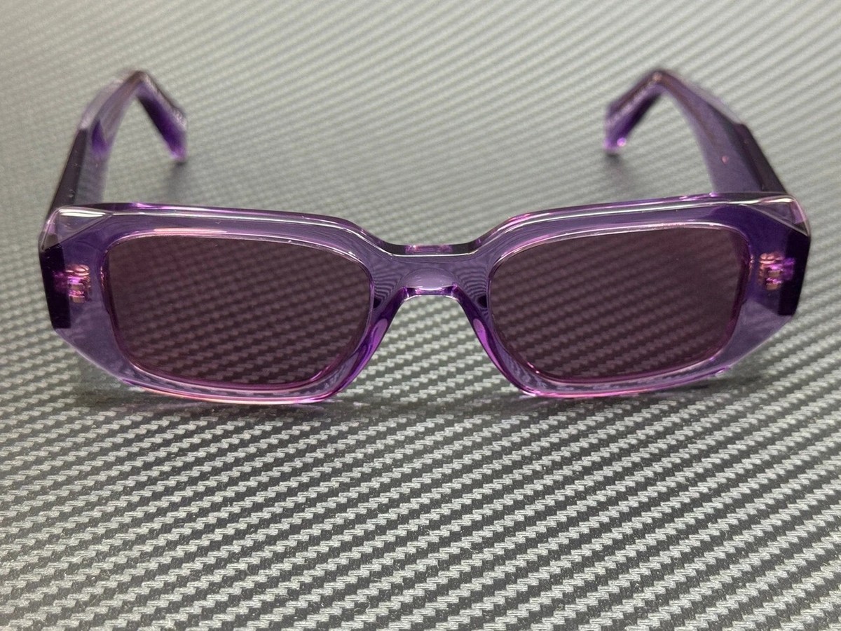 Prada PR17WS Women's Sunglasses Transparent Purple Retro Square