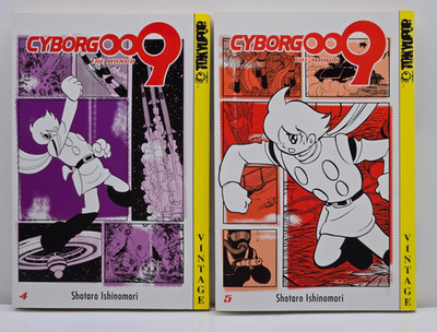 Cyborg 009 The Manga Vol. 4 + 5 Tokyopop Shotaro Ishinomori English 2004 VF/NM