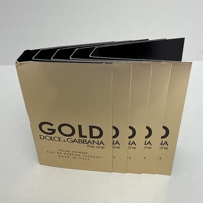 5 Dolce & Gabbana GOLD Eau de Parfum Intense 1.5mL Each Pour HOMME Perfume