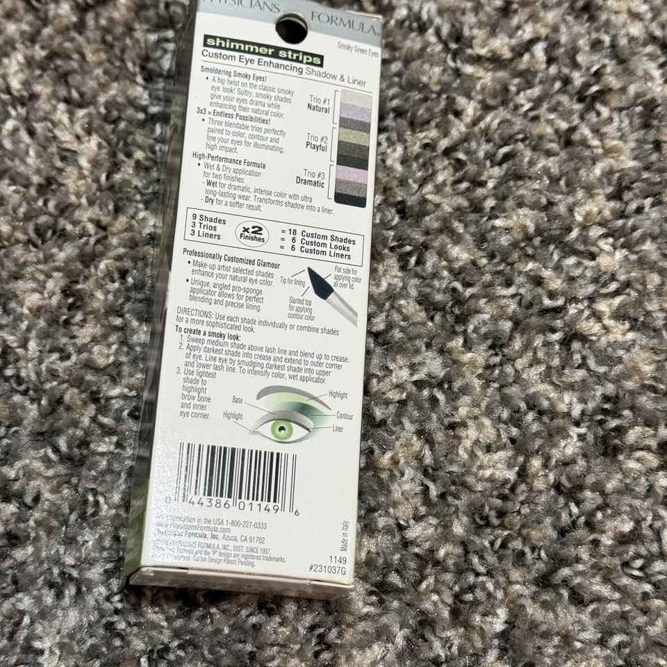 Physicians Formula Shimmer Strips Shadow & Liner Smoky Green Eyes New - Image 4 of 4