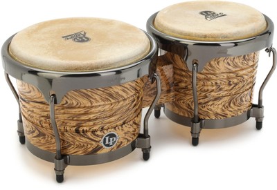Latin Percussion Aspire Series Bongos - Havana Cafe with Brushed Nickel Hardware