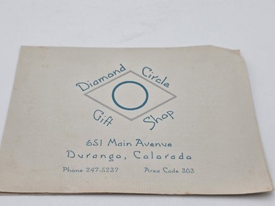 Diamond Circle Gift Shop Durango Colorado Railway Ad Promotional 