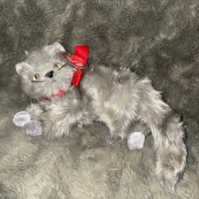 Ty Beanie Baby BEANI the Grey Cat 8" NEW MINT with Tag Plush Stuffed Animal Toy