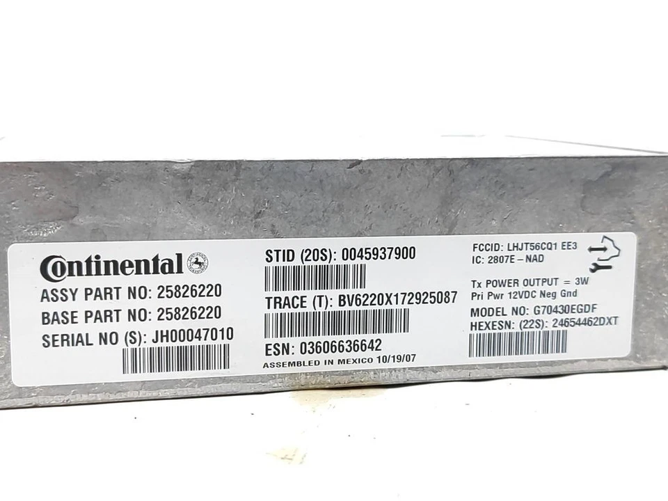 Chevrolet Corvette C6 2008 Altre Centraline Moduli 25826220 ZVG113318 - Immagine 3 di 3