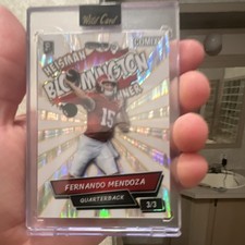 Wild Card 2025 Comix Fernando Mendoza Heisman Winner 3/3 Football Card