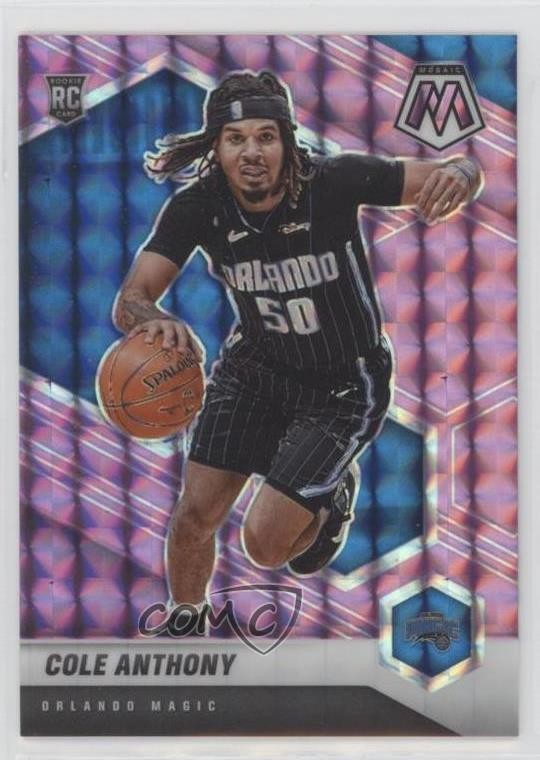 2020-21 Panini Mosaic Purple Prizm 2/49 Cole Anthony #207 Rookie RC 13rw