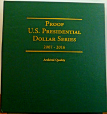 Proof US Presidential Dollar Series 2007-2016 (39 Coins) in Littleton Album
