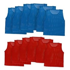 LITEMESH Pinnies (Set 12/24 Übungswesten) Kinder/Jugend 6 - rot + 6 - blau