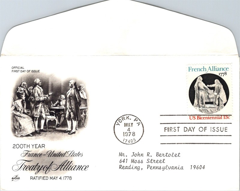 S09-5914, FRENCH ALLIANCE, ARTCRAFT FDC
