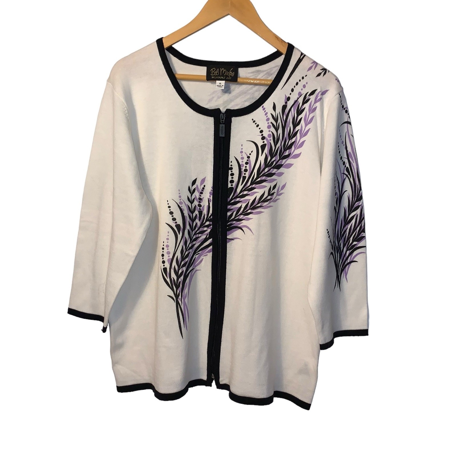 Bob Mackie Wearable Art Sweater XL - image 4