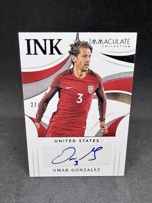 Omar Gonzalez /99 Auto - Panini 2021 Immaculate Collection Soccer USA Untied