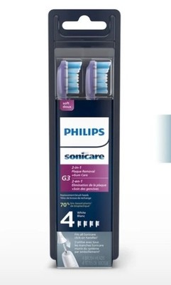 4-pack of Philips Sonicare G3 Premium Gum Care replacement toothbrush head