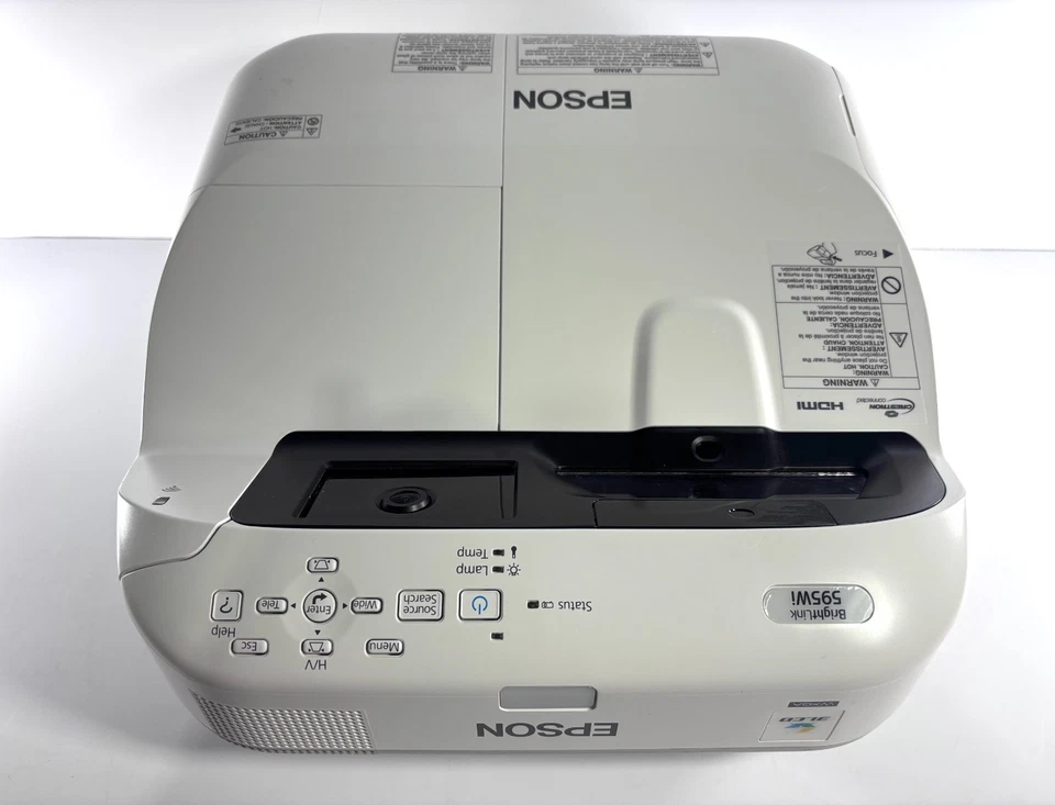 Epson BrightLink 595Wi Projector - Hours: 2867 Normal / 45 Eco - Image 3 of 4