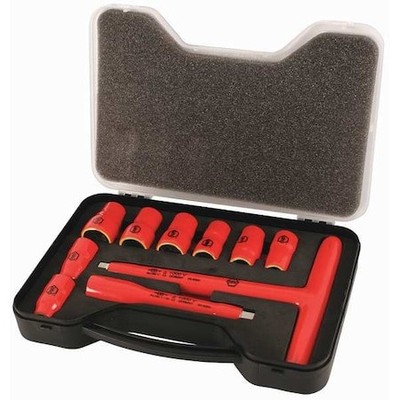 Wiha 31595 Insulated Socket Set,10 Pc.